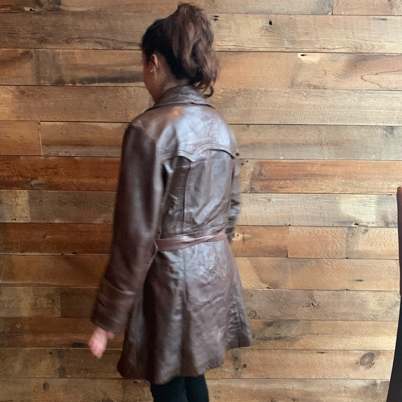 Vintage 1970's Suede Life leather coat - Picture 7 of 8